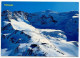 Switzerland 1997 Postcard Bergstation Hohsaas, Gletscherabfahrt Bei Saas Grund; 90c. Railroad Mail Car Stamp - Saas-Grund