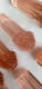 12 PORTE COUTEAU ANCIEN EN VERRE ROSE ART DECO Petites ébréchures Par Endroit - Glas & Kristal