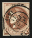 2c BORDEAUX Nuance Marron (n°40Bb) 3 Grandes Marges Filet Intact à Droite Obl. Cachet à Date Type 17. Nuance Trés Rare.  - 1870 Ausgabe Bordeaux