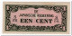 NETHERLANDS INDIES,JAPANESE GOVERNEMENT,1 CENT,1942,P.119b,XF - Indes Néerlandaises