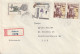 Tsjechoslowakije 1971, 2 Registered Letters From Prague To Hamburg, Germany - Covers & Documents