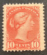 Sc.45 FINE & Fresh Mint Original Gum* 1888-97 10c Brown-red Small Queen Victoria. (Y&T34 1er Choix Neuf Gomme D‘origine - Nuevos