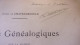 AVEC ENVOI 1928 COMTE DE CHATEAUBODEAU NOTES GENEALOGIQUES MAISON DE JONAT AUVERGNE COMBRAILLE BOURBONNAIS - 1901-1940