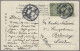 China: 1909, 2c Coiling Dragon Green Horiz. Pair On Ppc "Summer Palace, Peking" - 1912-1949 Republic