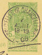 BELGIEN 1908 Wappen 5C Postkarte Mit K1 "BRUXELLES (R CHANCELL/rue)" UNTERFRANKIERTER INLANDSKARTE Nach TURIN, ITALIEN - - Zonder Classificatie