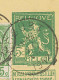 BELGIEN 1912 Löwe 5C Postkarte M 5C Wappen Als Zusatzfrankatur Mit Seltene K1 "INCOURT" N AMSTERDAM, ABART: Wertstempel - Unclassified