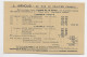 CHAINE 40C +60C MAZELIN CARTE MEC PARIS 1946 AU TARIF IMPRIME - 1941-66 Armoiries Et Blasons