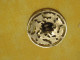 1 Bouton Ancien/Fantaisie/ Métal Embouti Découpé  /Décor à Rinceaux  ( Feuillage) Arabesque/  Vers 1920-1950     BOUT253 - Buttons