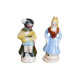 Feve Ancienne Niçoise Petit Couple Roi Et Reine Faience 35mm Miniature - Olds