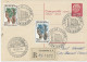 2 ENTIERS POSTAUX REPONSE A 12 ET 18 F AVEC AFFRANCHISSEMENT COMPLEMENTAIRE - Postal  Stationery