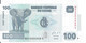 CONGO 100 FRANCS 2013 UNC P 98 B - Ohne Zuordnung