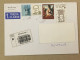 Slovakia Used Letter Stamp Circulated Cover Registered Barcode Label Printed Sticker Madonna Ivan Gasparovic 2013 - Lettres & Documents