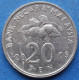 MALAYSIA - 20 Sen 2009 "Basket With Food" KM# 52 Republic (1963) - Edelweiss Coins - Malaysia