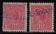 Brazil 1918/… 2 Stamp With Cancel Postmark Est. Indayal Station Estrada De Ferro Santa Catarina Railway - Covers & Documents