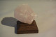 C51 Véritable QUARTZ ROSE Sur Socle En Bois - Other & Unclassified