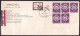 United Nations New York: Cover To Germany, 1951, 6 Stamps, Peace & Security, First Day Cancel, Air Label (minor Damage) - Lettres & Documents