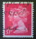 Great Britain, Scott #MH198, Used(o), 1990 Machin, Queens, 37p, Scarlet - Machins