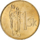 Slovaquie, 1 Koruna, 2007, Kremnica, Copper Plated Bronze, SPL+, KM:12 - Slovakia