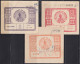 F-EX48587 INDIA REVENUE BIKANER FEUDATARY TICKET STAMPS LOT OF 9.  - Autres & Non Classés