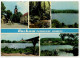 Germany, DDR 1968 Postcard Buckow (Markische Schweiz) - Multiple Views; 10pf. Tiger Beetle Stamp - Buckow