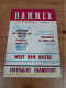 Programa West Ham Eintranch Frankfurt Semifinal Recopa 1975/76 - Sport