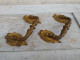 Delcampe - Anciennes Poignées Meuble Bronze Doré Style Louis XVI Signées Muller / Piano Malle Coffre - Cofres