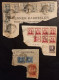 Spain Used Postmark Stamps On Papers Barcelona Cancels - Other & Unclassified