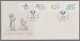 Australia 1985 Christmas X 2 First Day Cover - Prospect East - Adelaide - Covers & Documents