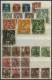 SAMMLUNGEN A. 99-337 O,BrfStk , 1916-23, Gestempelte Sammlung Von 217 Verschiedenen Meist Kleineren Werten Inflation Im  - Oblitérés