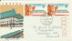 Japan FDC 14-11-1968 Imperial Palace Completion With Cachet Sent To Denmark Hinged Marks On The Backside Of The Cover - FDC