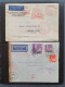 Cover , Airmail 1930-1970c. Collection Of Covers/postcards With O.A.T. Postmarks (Onward Air Transmission - Approx. 230  - Sammlungen (im Alben)