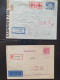 Delcampe - Cover , Airmail 1930-1970c. Collection Of Covers/postcards With O.A.T. Postmarks (Onward Air Transmission - Approx. 230  - Sammlungen (im Alben)