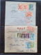 Delcampe - Cover , Airmail 1930-1970c. Collection Of Covers/postcards With O.A.T. Postmarks (Onward Air Transmission - Approx. 230  - Colecciones (en álbumes)