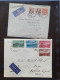 Delcampe - Cover , Airmail 1930-1950c Collection Of So-called 'bar And Cross Cancellations' (over 160 Covers) Including Better Comb - Sammlungen (im Alben)