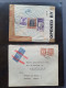 Delcampe - Cover , Airmail 1930-1950c Collection Of So-called 'bar And Cross Cancellations' (over 160 Covers) Including Better Comb - Collections (en Albums)