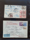 Delcampe - Cover , Airmail 1930-1950c Collection Of So-called 'bar And Cross Cancellations' (over 160 Covers) Including Better Comb - Sammlungen (im Alben)