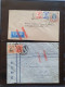 Delcampe - Cover , Airmail 1930-1950c Collection Of So-called 'bar And Cross Cancellations' (over 160 Covers) Including Better Comb - Sammlungen (im Alben)