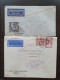 Delcampe - Cover , Airmail 1930-1960c Collection Of Jusqu'à Handstamps And Similar Route Indications In English (approx. 160 Covers - Sammlungen (im Alben)