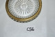 C56 Ancien Sous Verre - Gouttoir - Verre Taillé Ornement Doré - Dorure - Glass & Crystal