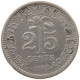 CEYLON 25 CENTS 1893 #s091 0203 - Sri Lanka