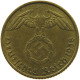 GERMANY 5 REICHSPFENNIG 1938 A #s091 0731 - 5 Reichspfennig