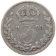 GREAT BRITAIN THREEPENCE 1903 #s100 0741 - F. 3 Pence