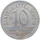 GERMANY NOTGELD 10 PFENNIG 1920 WATTENSCHEID #s089 0525 - Other & Unclassified