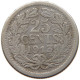 NETHERLANDS 25 CENTS 1913 #s101 0109 - 25 Cent