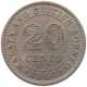 MALAYA AND BRITISH BORNEO 20 CENTS 1961 #s095 0513 - Colonias