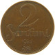 LATVIA 2 SANTIMI 1922 #s100 0431 - Lettonie