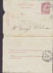 Belgium Postal Stationery Ganzsache Entier Carte-Lettre Letter Card ERTVELDE 1894 ST. DENIS WESTREM (Arr.) (2 Scans) - Cartes-lettres