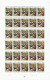 TIMBRE  ZEGEL STAMP  BELGIQUE LOT 10 PLANCHES COMPLETES DE 30 EX.  XX - 1961-1970