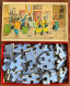 Rare. Ancien Puzzle En Bois, Tintin Et Le Lotus Bleu, Années 50'. Complet Et Bon état. - Puzzles