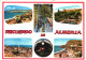 Delcampe - ALMERIA, ANDALUCIA, MULTIPLE VIEWS, ARCHITECTURE, BEACH, UMBRELLA, CASTLE, SPAIN, POSTCARD - Almería